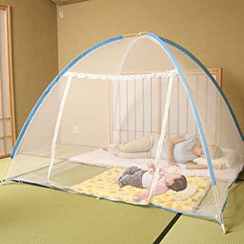 【中古】軽涼ワンタッチ蚊帳 レギュラーサイズ (200×180×150cm)|ドリエム店