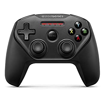 【中古】SteelSeries Bluetooth繋ぎ合わせる Apple製デバイス相応う ワイヤレスゲーミングパッド（黒いこと）Nimbus 69070 MFi公証 iPhone/iPad/MAC/Apple TV相応う