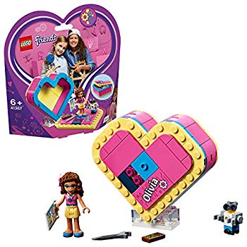 【中古】【人並み外れたに似つかわしい】レゴ(LEGO) フレンズ ハート形の小入れもの オリビア 41357 立ちはだかる 手あそび うしろ帯 mxn26g8