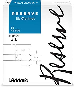 【中古】D'Addario リード レゼルヴ スタンダード B♭クラリネット 強度:3.0(10枚入) ファイルドカット DCR1030 d2ldlup