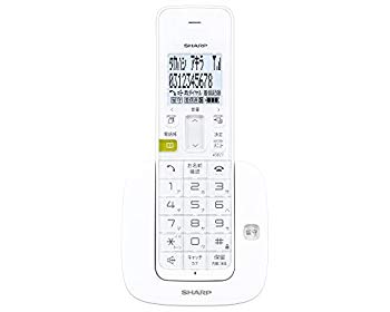 【中古】シャープ デジタルコードレス留守番電話機 子機 1.9GHz DECT準拠方式 ホワイト系 JD-S07CL-W d2ldlup