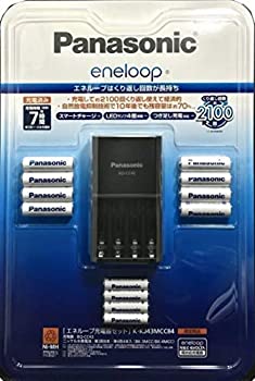 【中古】PANASONIC ENELOOP申し受ける器仕掛ける単三8本+単四4本