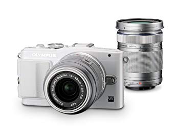 【中古】【非常に良い】OLYMPUS ミラーレス一眼 PEN Lite E-PL6 ダブルズームキット ホワイト E-PL6 DZKIT WHT khxv5rg