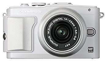 【中古】OLYMPUS ミラーレス一眼 PEN Lite E-PL6 レンズキット ホワイト E-PL6 LKIT WHT khxv5rg