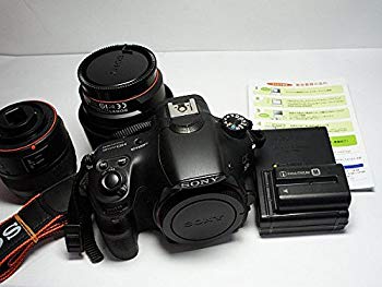 【中古】SONY ミラーレス一眼 α58 ダブルズームレンズキット DT 18-55mm F3.5-5.6 SAM ＩＩ＋DT 55-200mm F4-5.6 SAM付属 SLT-A58Y rdzdsi3