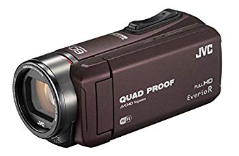【中古】【非常に良い】JVC ビデオカメラ Everio R 防水5m 防塵仕様 Wi-Fi対応 内蔵メモリー64GB ブラウン GZ-RX600-T｜ドリエム店