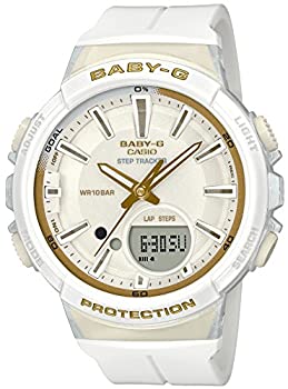 【中古】【人並み外れたに似つかわしい】[ベビージー] [カシオ] ウオッチ FOR SPORTS 歩数位置づける 役立つことつき BGS-100GS-7AJF レディース 白いこと