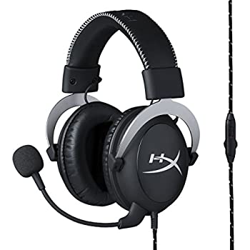 【中古】HyperX Cloud Silver ゲーミングヘッドセット インライン音量コントロールBox付属 シルバー 2年保証 HX-HSCL-SR/NA