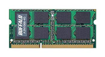 【中古】BUFFALO パソコン3-8500(DDR3-1066)相応う 204Pin用 DDR3 SDRAM S.O.DIMM for Mac A3N1066-4G
