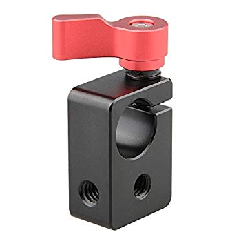 【中古】【非常に良い】カメラ用DIYアクセサリー（赤）のCAMVATE 15mmシングルロッドクランプ n5ksbvb