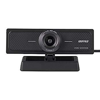【中古】iBUFFALO マイクロホン内蔵200万絵素WEB写真機 120°広角硝子水晶体積み上げる青写真 BSW20KM11BK i8my1cf