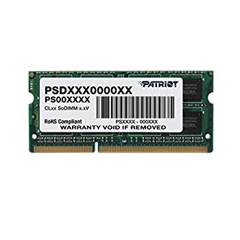 【中古】【非常に良い】PATRIOT ノート用メモリ 低電圧1.35V DDR3L-1600 4GB 204pin SO-DIMM PSD34G1600L2S i8my1cf