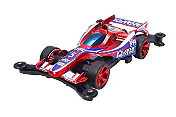 【中古】タミヤ ミニ四駆 人並み外れた計画すること商いもの フレイムアスチュート レッドメタリック 炭素強化因子車輪付き添い人 95292 w17b8b5