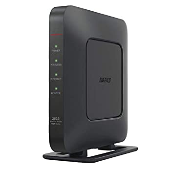 【中古】【非常に良い】BUFFALO WiFi 無線LAN ルーター WSR-2533DHPL2/NB 11ac ac2600 1733+800Mbps IPv6対応 デュアルバンド 4LDK 3階建向け 簡易パッケージ テレワー