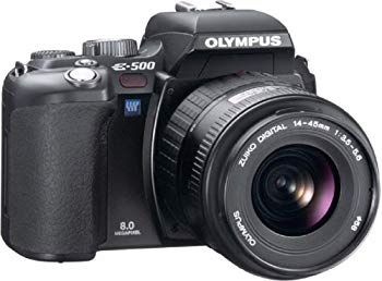 【中古】【非常に良い】OLYMPUS デジタル一眼レフカメラ E-500 ブラック レンズセット o7r6kf1