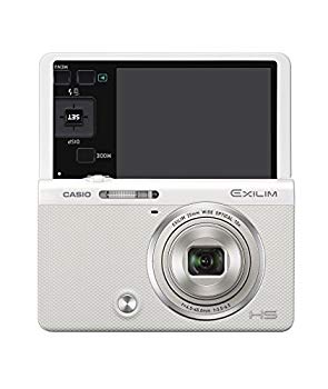 【中古】CASIO デジタル写真機 EXILIM EX-ZR50WE 1610万絵素 自分自身撮りチルト液晶 メイクアップトリプルショット 白いこと d2ldlup