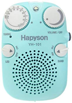【中古】ハピソン(Hapyson) LEDともし火付き添い人雨合羽ラジオ受信機 青み YH-101-B i8my1cf