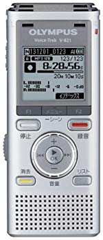 【中古】OLYMPUS 集積回路リコーダー VoiceTrek 2GB MicroSD相応う MP3/WMA SLV しろがね色 V-821 9jupf8b