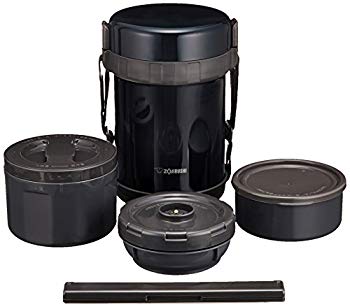 【中古】象印 ( ZOJIRUSHI ) 保温弁当箱 ステンレスランチジャー ネイビーブラックお茶わん約3杯分 SL-GG18-BD d2ldlup 家電-その他