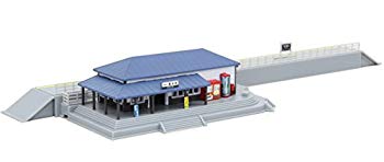 【中古】【人並み外れたに好いたらしい】ロクハン Zゲージ S047-1 駅舎書き割り 青