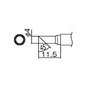 【中古】【非常に良い】白光 コテサキ/4Cガタメンノミ T12CF4 wgteh8f