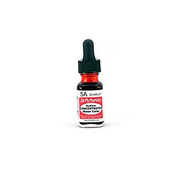 【中古】【非常に良い】Dr. Ph. Martin's Radiant Concentrated Water Color 0.5 oz Scarlet (5A) g6bh9ry