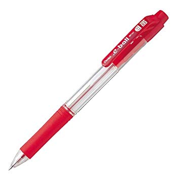 【中古】ぺんてる 油性ボールペン ドットイー BK127-B 0.7赤 10本 tf8su2k