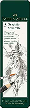 【中古】FABER-CASTELL / ファーバーカステル 水彩グラファイト鉛筆 5硬度 デザイン缶セット rdzdsi3