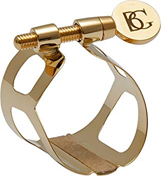 【中古】【非常に良い】BG ( ビージー ) リガチャー トラディション ゴールドプレート 逆締め 1つネジ バス クラリネット 用 L91|ドリエム店