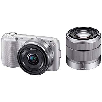 【中古】ソニー SONY デジタル一眼写真機 α NEX-C3 ダブルレンズキット しろがね色 NEX-C3D/S g6bh9ry