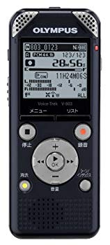 【中古】OLYMPUS 集積回路リコーダー VoiceTrek 8GB 直線的PCM相応う 指向性マイクロホン積み上げる FMラジオ受信機付 BLK 黒いこと V-803 tf8su2k