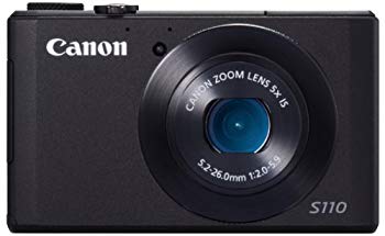【中古】Canon デジタル写真機 PowerShot S110 約1210万絵素 F2.0 光学5倍望遠レンズ 黒いこと PSS110(BK) i8my1cf