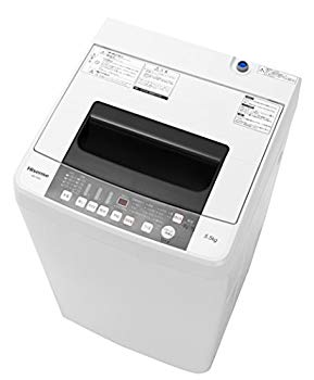 【中古】【非常に良い】ハイセンス 全自動洗濯機 5.5kg HW-T55A|ドリエム店