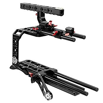 【中古】【非常に良い】Camtree Blackmagic URSA Mini CNCカメラケージ三脚マウントあり形プレート、快適な肩パッドwithレールロッド、ロゼットアームスムーズなビデオ dwos6rj
