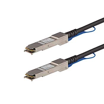 【中古】StarTech.com QSFP+ DAC Twnax ケーブル 3m MSA準拠 40GbE パッシブダイレクトアタッチケーブル Mini-GBICケーブル QSFP40GPC3M z2zed1b