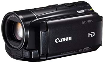 【中古】Canon デジタルビデオカメラ iVIS HF M52 ブラック 光学10倍ズーム フルフラットタッチパネル IVISHFM52BK|ドリエム店
