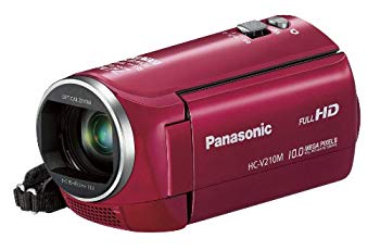 【中古】パナソニック デジタルハイビジョンビデオカメラ V210 内蔵メモリー8GB レッド HC-V210M-R khxv5rg