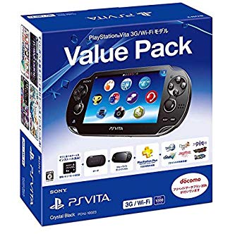 【中古】【人並み外れたに好いたらしい】PlayStation Vita Value Pack 3G/Wi-Fi青写真 水晶・黒いこと【製造業者生み出すこと為し終わる】 d2ldlup