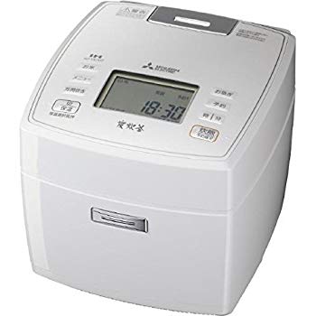 【中古】三菱電機 IHジャー炊飯器 備長炭炭炊釜 5.5合炊き ピュアホワイト NJ-VE106-W w17b8b5