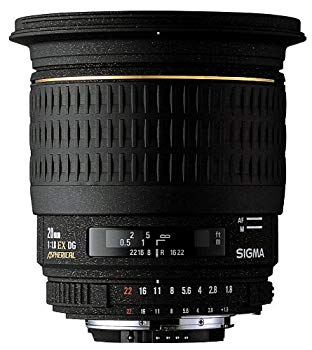 【中古】【非常に良い】SIGMA 単焦点広角レンズ 20mm F1.8 EX DG ASPHERICAL RF ソニー用 フルサイズ対応 p706p5g