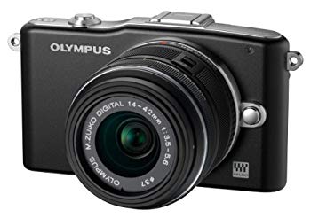 【中古】【非常に良い】OLYMPUS ミラーレス一眼 PEN mini E-PM1 レンズキット ブラック E-PM1 LKIT BLK g6bh9ry