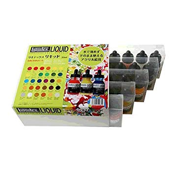 【中古】リキテックス アクリル樹脂えの具 リキテックス 流動物 全色書き割り (30色) 30ml wyw801m