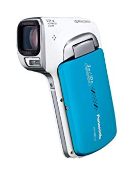 【中古】【非常に良い】パナソニック 防水デジタルムービーカメラHX-WA10 オーシャンブルー HX-WA10-A g6bh9ry