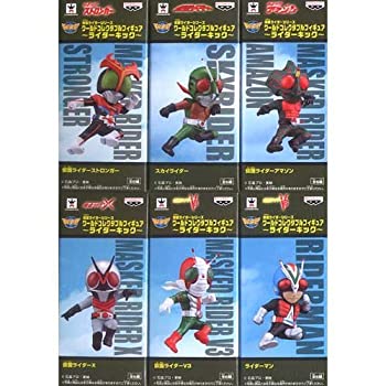 【中古】【非常に良い】仮面ライダーシリーズ ワールドコレクタブルフィギュア ライダーキック 全6種セット|ドリエム店