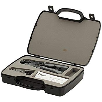 【中古】パンドウイット モジュラ繋ぎ圧着手道具 マルチ手合い 入れもの付一揃いの道具 MPT5E-KIT dwos6rj