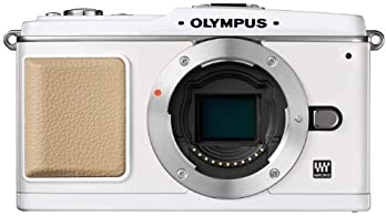 【中古】OLYMPUS 鏡鑑受け答え一眼 E-P1 上半身 白いこと E-P1 BODY-WHT
