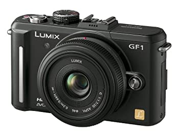 【中古】パナソニック ミラーレス一眼カメラ GF1 レンズキット(20mm/F1.7パンケーキレンズ付属) エスプリブラック DMC-GF1C-K