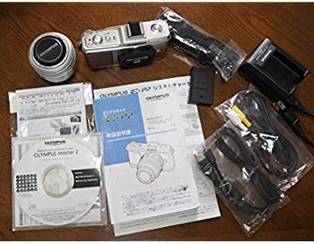 【中古】OLYMPUS ミラーレス一眼 PEN E-P2 レンズキット シルバー E-P2LKIT-SLV