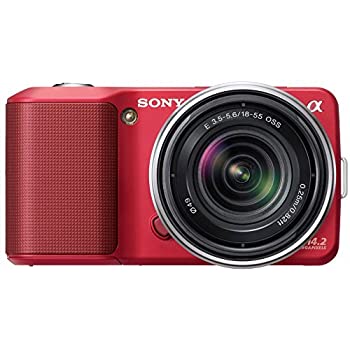 【中古】ソニー SONY デジタル一眼α NEX-3 ズームレンズキット レッド NEX-3K/R|ドリエム店