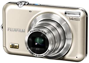 【中古】FUJIFILM FinePix デジタル写真機 JX280 三鞭酒ゴールド F FX-JX280G 1410万絵素 光学5倍望遠レンズ 広角28粍